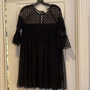 H&M Black Quarter sleeved Tunic Top